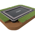 North 12′ x 8′ Rectangular In-Ground Trampoline