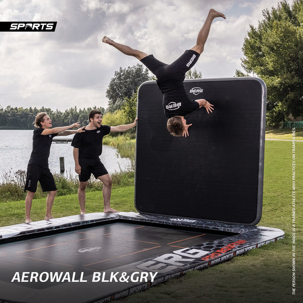 16ft BERG Ultim Pro Bouncer Sport | Flat Ground Trampoline w/ AeroWall
