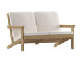 Poly Resin Adirondack Loveseat – Cedar / Cream