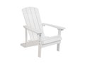 Poly Resin Adirondack Chair – White