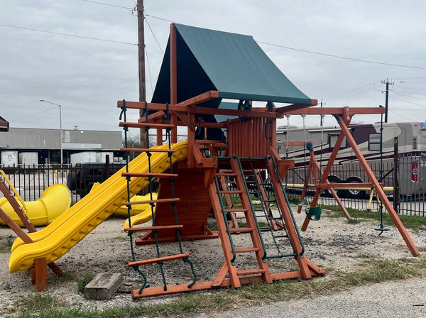 Used Swing Set - Double Slides | FREE Local Install