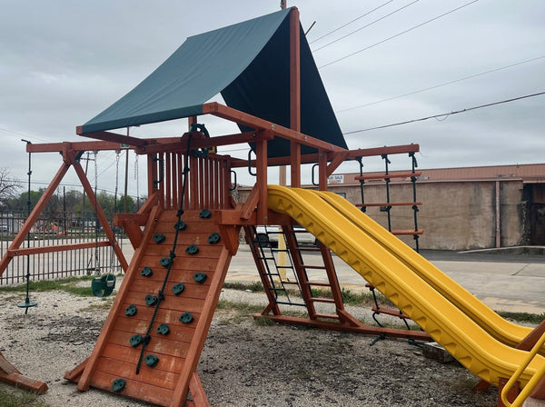 Used Swing Set - Double Slides | FREE Local Install