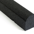92" Black Rubber Playground Timbers