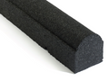 92" Black Rubber Playground Timbers