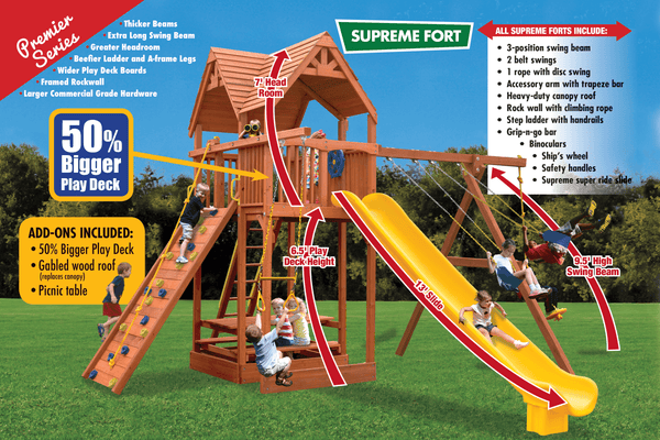 Supreme Fort Combo 2 XL (29C) - River City Play Systems