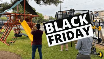 All-In-One Black Friday Extravaganza | Playsets, Trampolines, Basketball Hoops & More - River City Play Systems