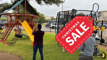 Deck the Halls & Yards | San Antonio Playsets, Basketball Goals, & Trampolines - River City Play Systems