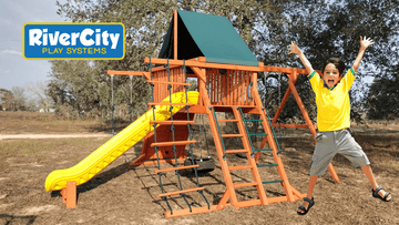 Rent to Own Wooden Playset from River City Play Systems in San Antonio