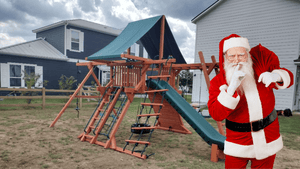 Christmas Swing Sets at River City Play Systems in San Antonio