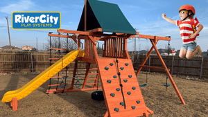 River City Play Systems San Antonio Wooden Playsets and Swing Sets