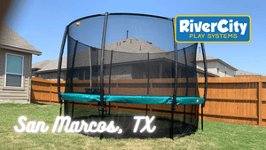 Trampoline Installed in San Marcos, TX by River City Play Systems
