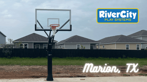 Basketball Hoop Installed in Alamo Heights, TX by River City Play Systems