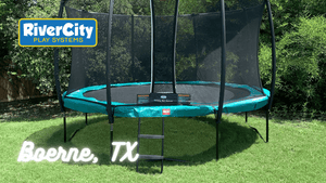 Trampoline Installed in Boerne, TX by River City Play Systems