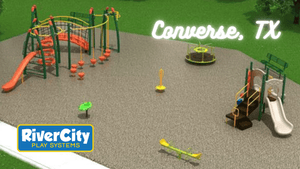 Commercial Playground Installed in Converse, TX by River City Play Systems