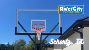 Basketball Hoop Installed in Schertz, TX by River City Play Systems