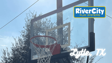 Basketball Hoop Installed in Lytle, TX by River City Play Systems