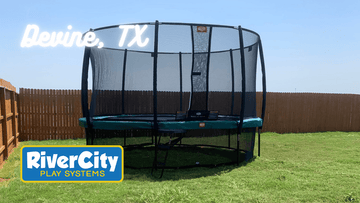 Trampoline Installed in Devine, TX by River City Play Systems