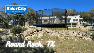 Trampoline Installed in Round Rock, TX by River City Play Systems