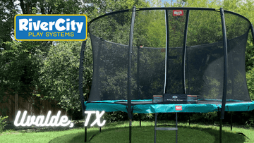 Trampoline Installed in Uvalde, TX by River City Play Systems