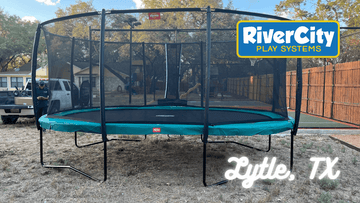 Trampoline Installed in Lytle, TX by River City Play Systems