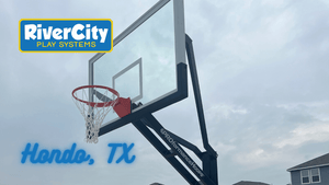 Basketball Hoop Installed in Hondo, TX by River City Play Systems