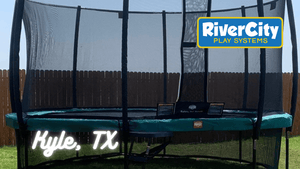 Trampoline Installed in Kyle, TX by River City Play Systems