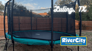 Trampoline Installed in Luling, TX by River City Play Systems