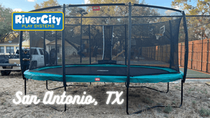 Trampoline Installed in San Antonio, TX by River City Play Systems