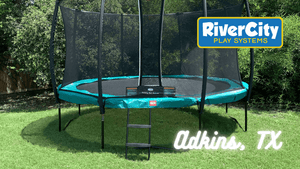 Trampoline Installed in Adkins, TX by River City Play Systems