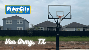 Basketball Hoop Installed in Von Ormy, TX by River City Play Systems