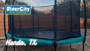 Trampoline Installed in Hondo, TX by River City Play Systems