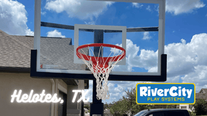 Basketball Hoop Installed in Helotes, TX by River City Play Systems
