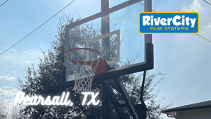 Basketball Hoop Installed in Pearsall, TX by River City Play Systems