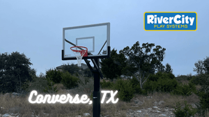 Basketball Hoop Installed in Converse, TX by River City Play Systems