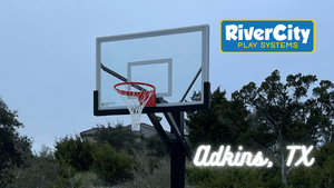 Basketball Hoop Installed in Adkins, TX by River City Play Systems