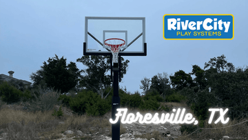 Basketball Hoop Installed in Floresville, TX by River City Play Systems