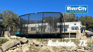 Trampoline Installed in Bulverde, TX by River City Play Systems