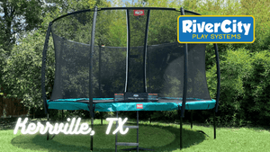 Trampoline Installed in Kerrville, TX by River City Play Systems