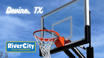 Basketball Hoop Installed in Devine, TX by River City Play Systems