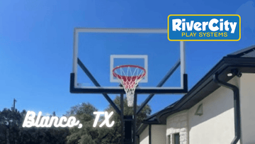 Basketball Hoop Installed in Blanco, TX by River City Play Systems