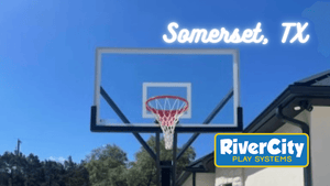Basketball Hoop Installed in Somerset, TX by River City Play Systems