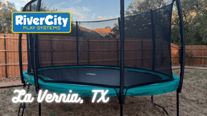 Trampoline Installed in La Vernia, TX by River City Play Systems