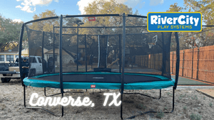 Trampoline Installed in Converse, TX by River City Play Systems