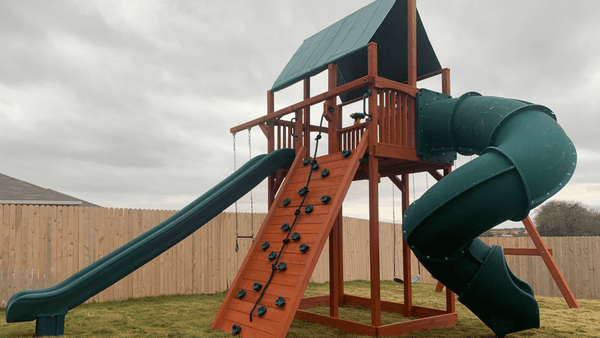 Really large wooden playset.