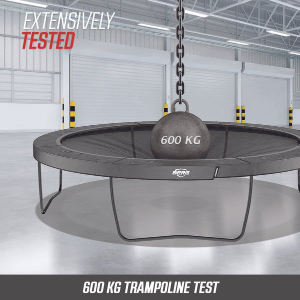 16ft BERG Ultim Champion | Flat Ground Trampoline + Safety Net