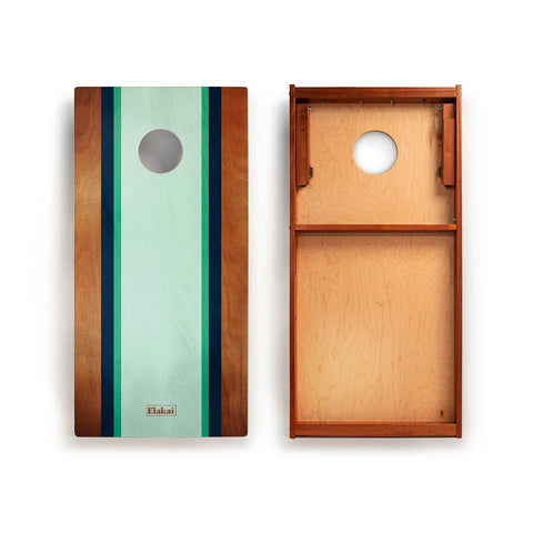 Graphic Wood Beach Cornhole Set | 2ft x 4ft