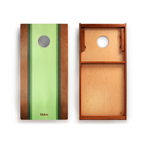 Graphic Wood Beach Cornhole Set | 2ft x 4ft