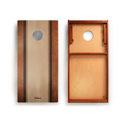 Graphic Wood Beach Cornhole Set | 2ft x 4ft