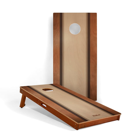 Graphic Wood Beach Cornhole Set | 2ft x 4ft