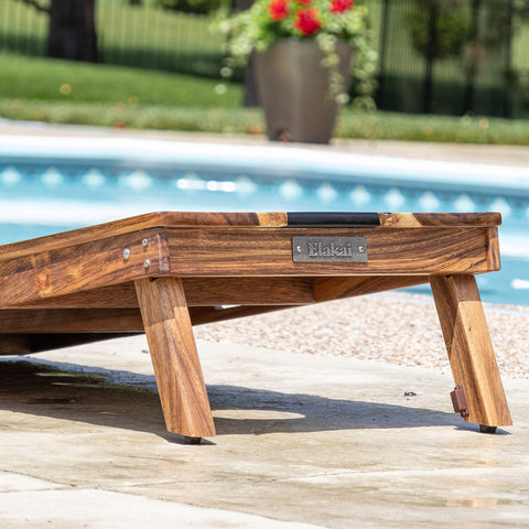 Resin & Wood Live Edge Cornhole Set | 2ft x 4ft